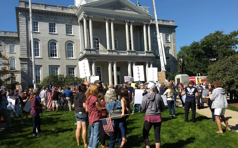 House GOP event against Biden on COVID-19 draws a vocal crowd
